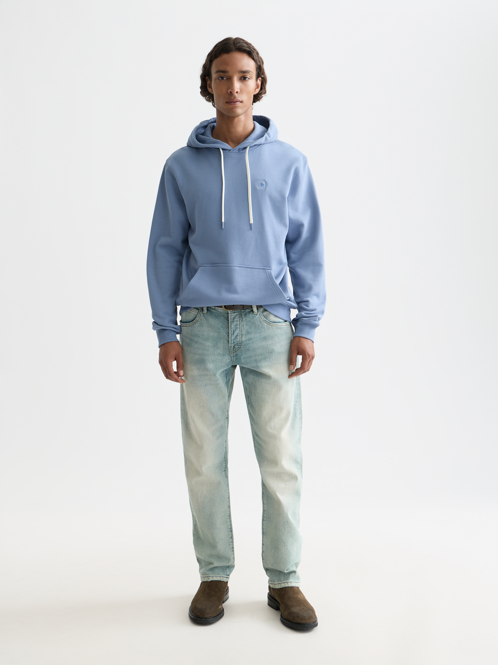 Seasonal Essentials logo badge regular hoodie - INFINITY