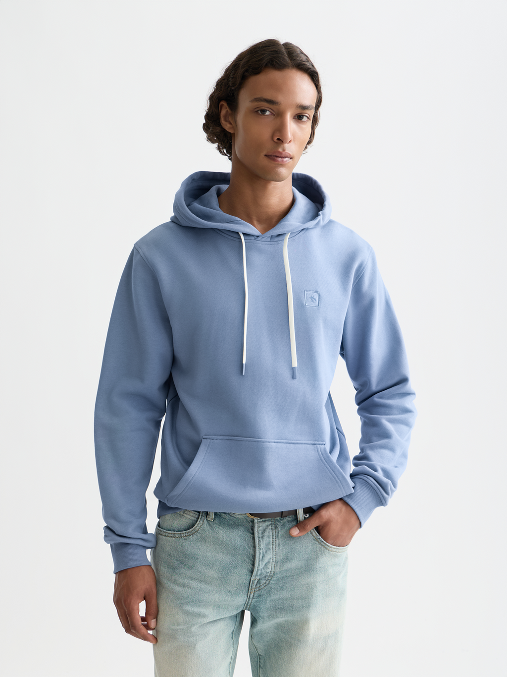 Seasonal Essentials logo badge regular hoodie - INFINITY