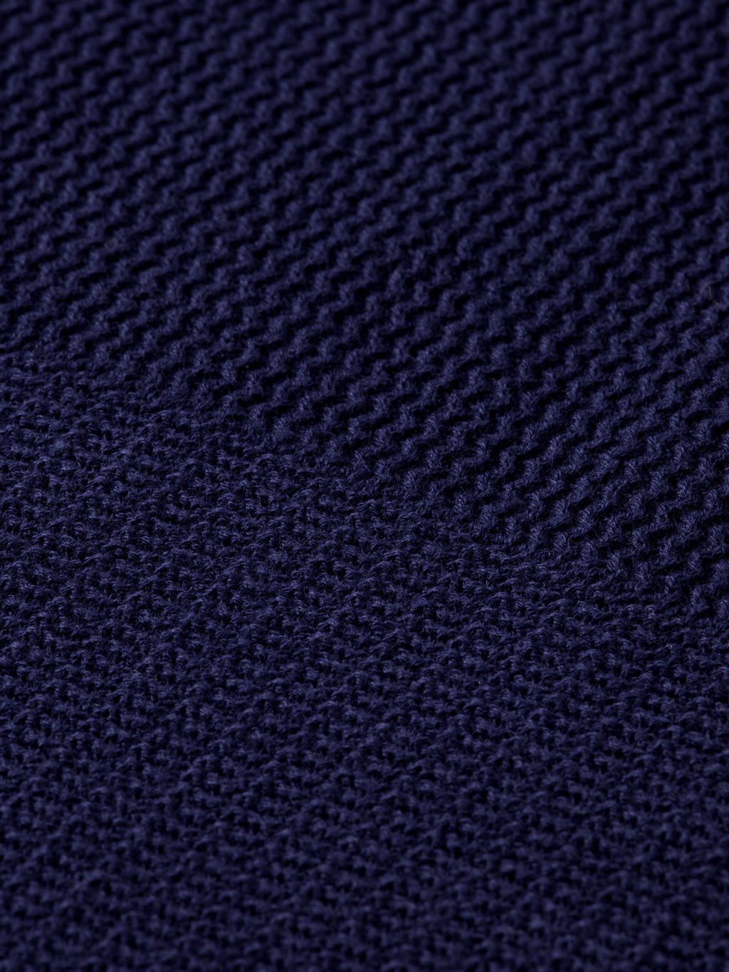 Knitted striped polo