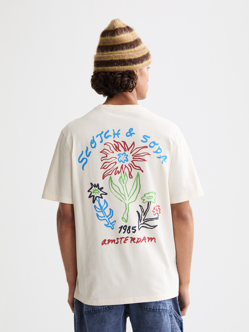 Regular-fit front and back artwork t-shirt
