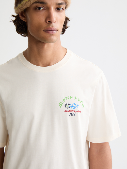 Regular-fit front and back artwork t-shirt