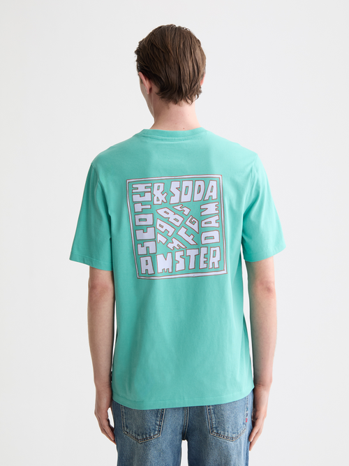 Regular-fit front and back artwork t-shirt