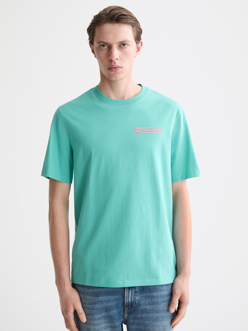 Regular-fit front and back artwork t-shirt