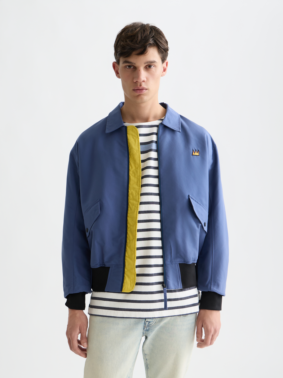 Scotch & Soda TRIMMED OVERSHIRT - Giacca da mezza stagione - grey melange/grigio scuro Scotch & Soda TRIMMED OVERSHIRT - Giacca da mezza stagione - grey melange/grigio scuro