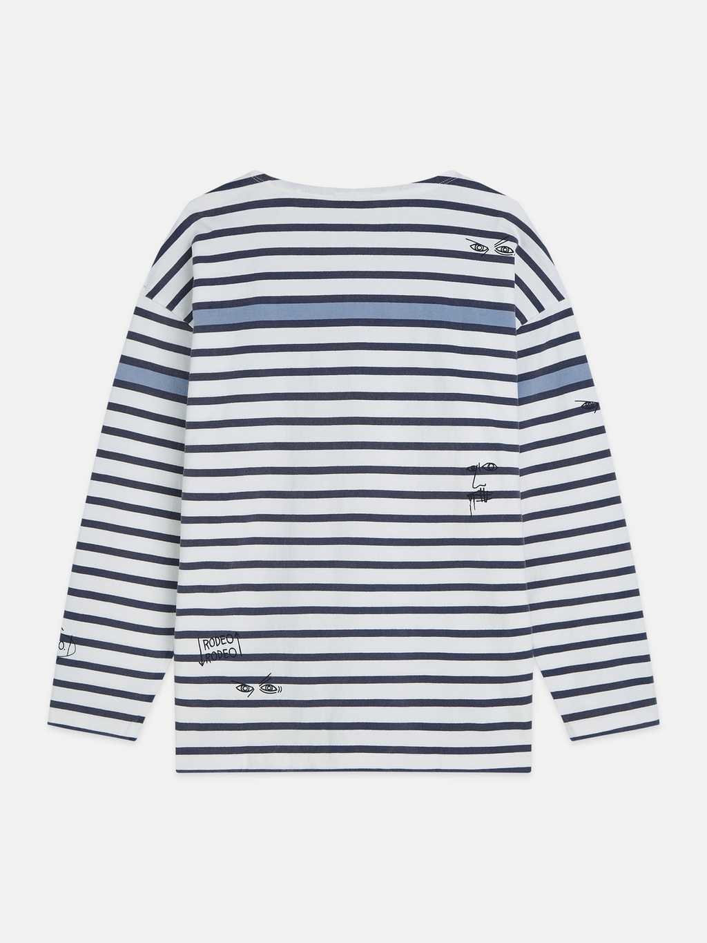 Basquiat breton striped long sleeve top