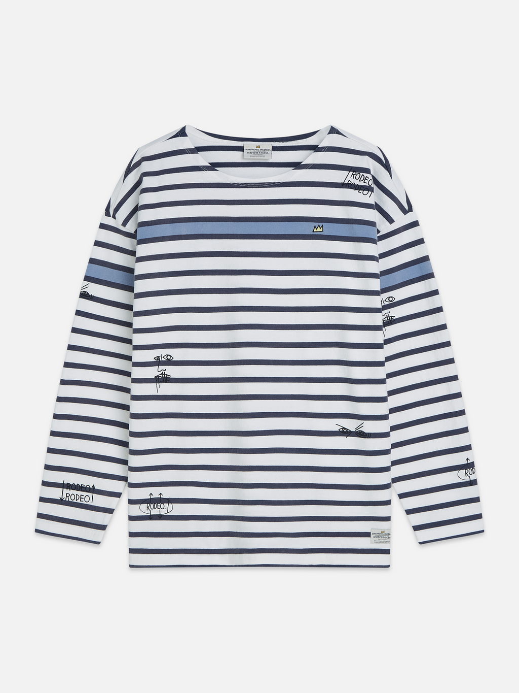 Basquiat breton striped long sleeve top