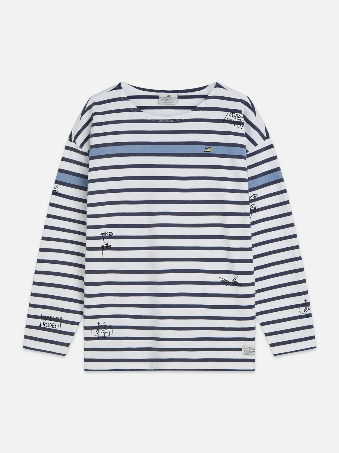 Basquiat breton striped long sleeve top