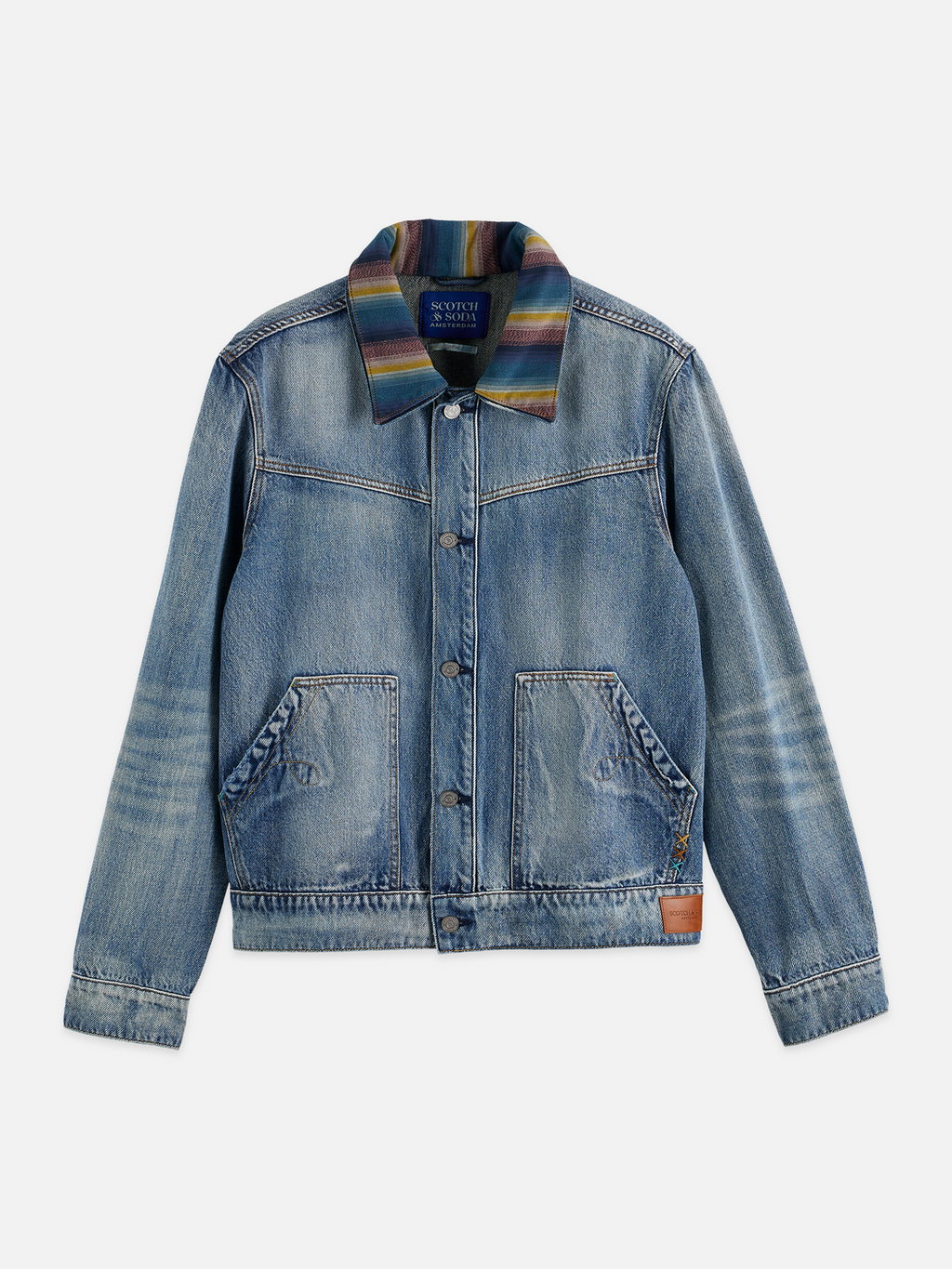 Washed denim ranch jacket