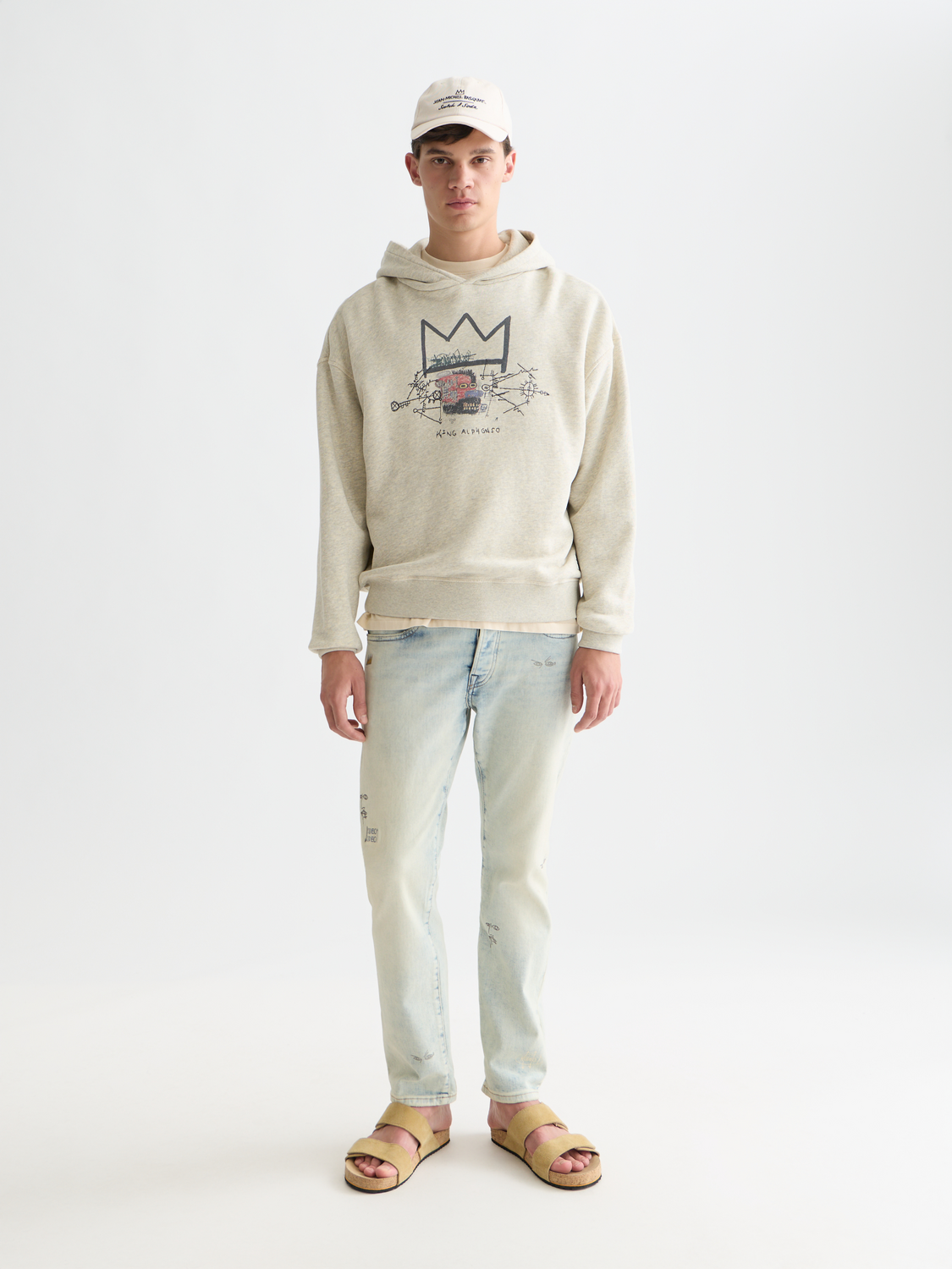 Basquiat artwork relaxed hoodie