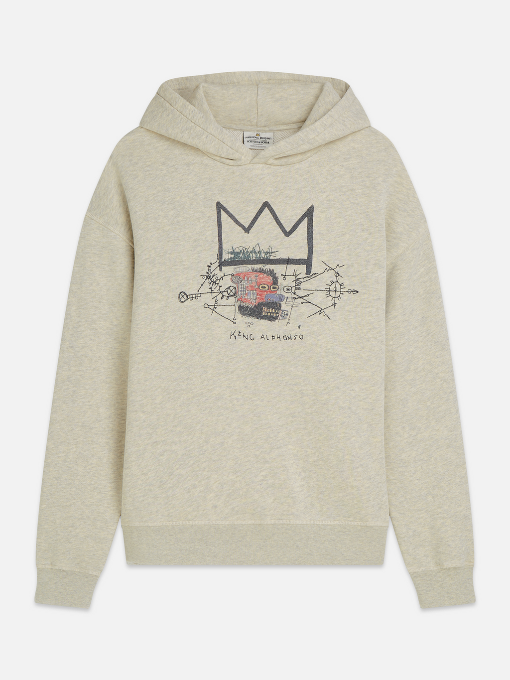 Basquiat artwork relaxed hoodie