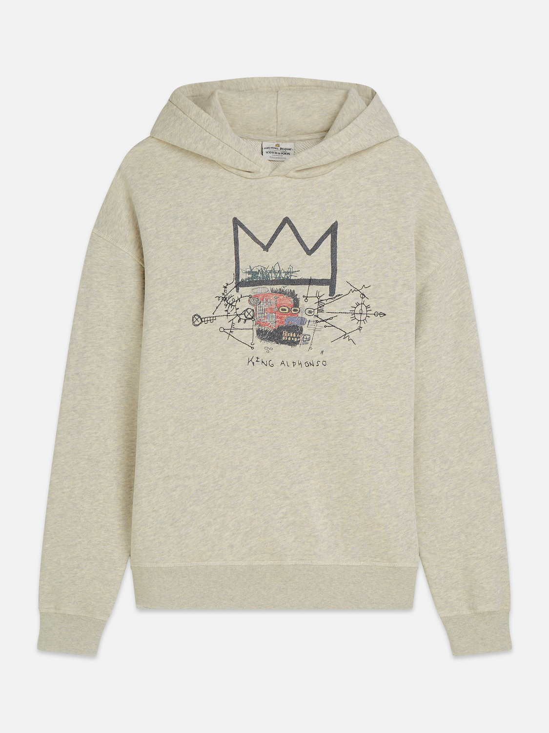Basquiat artwork relaxed hoodie