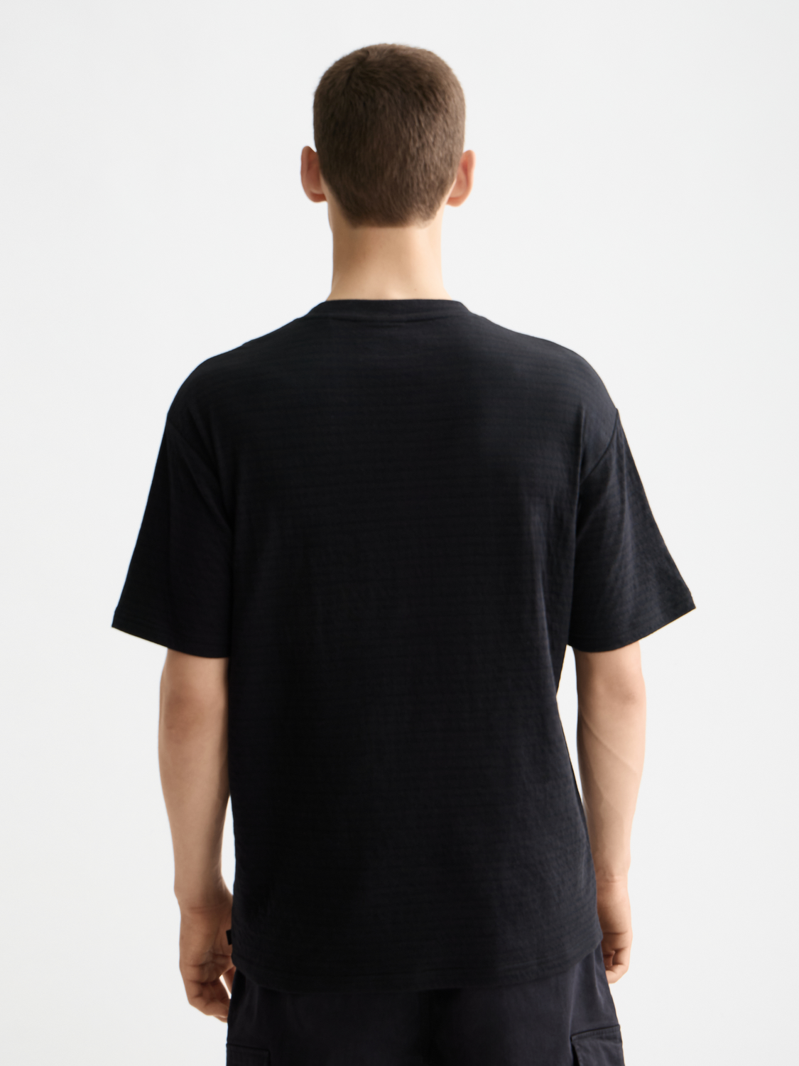 Double face jersey pocket t-shirt