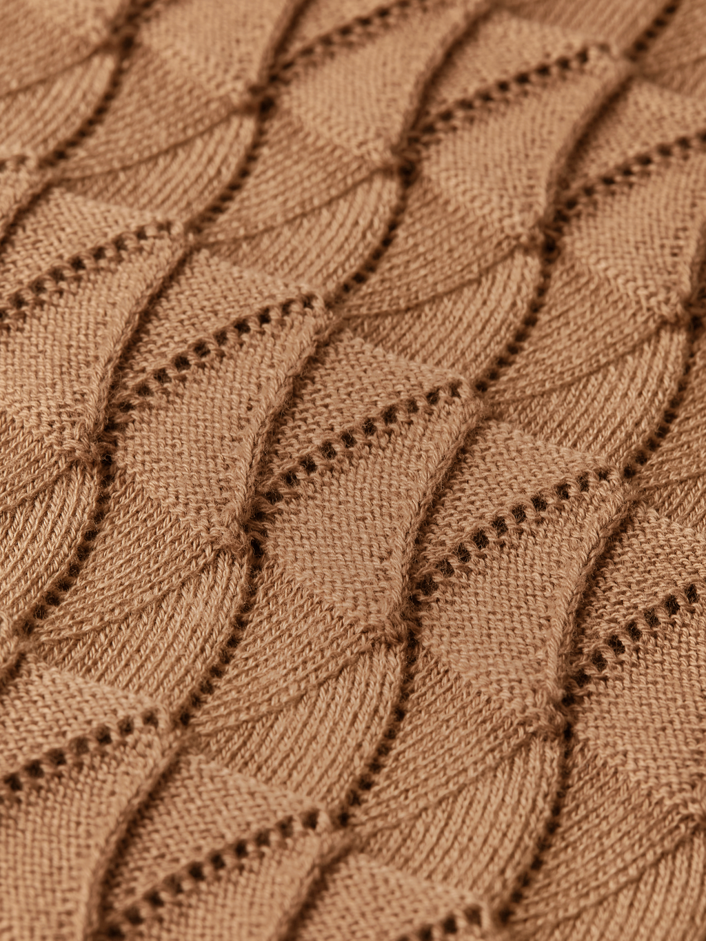 Pointelle dropped shoulder pullover