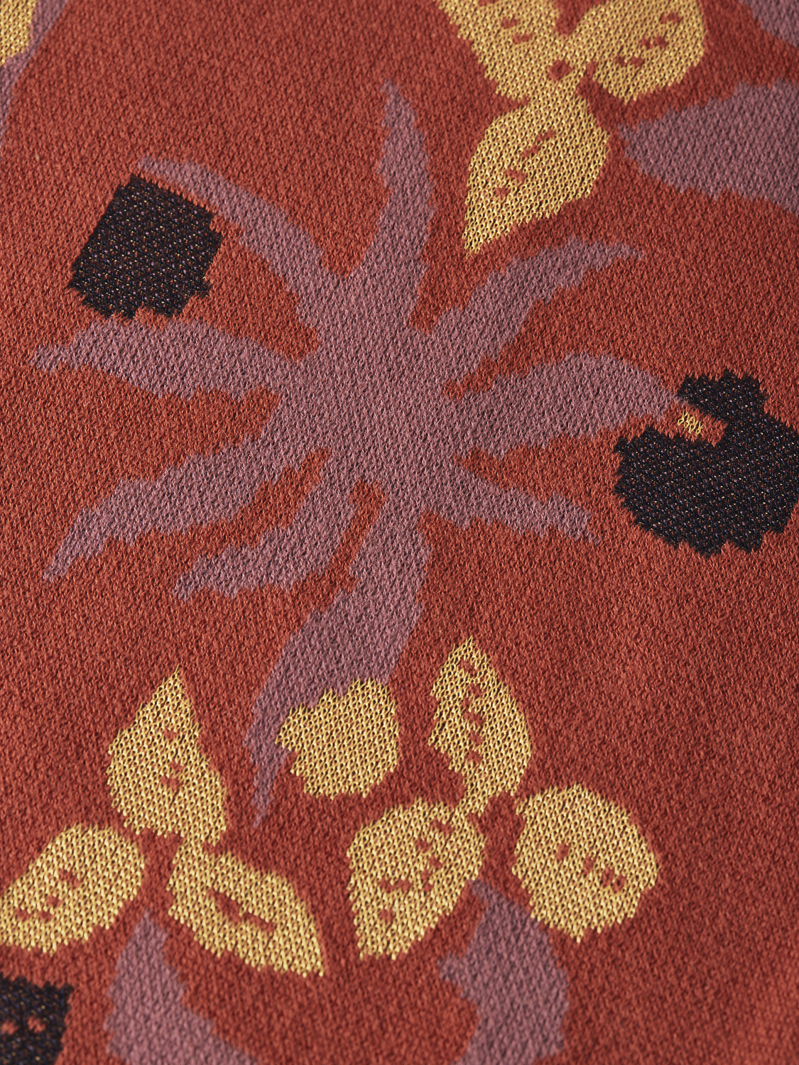 Knitted jaquard short sleeve shirt