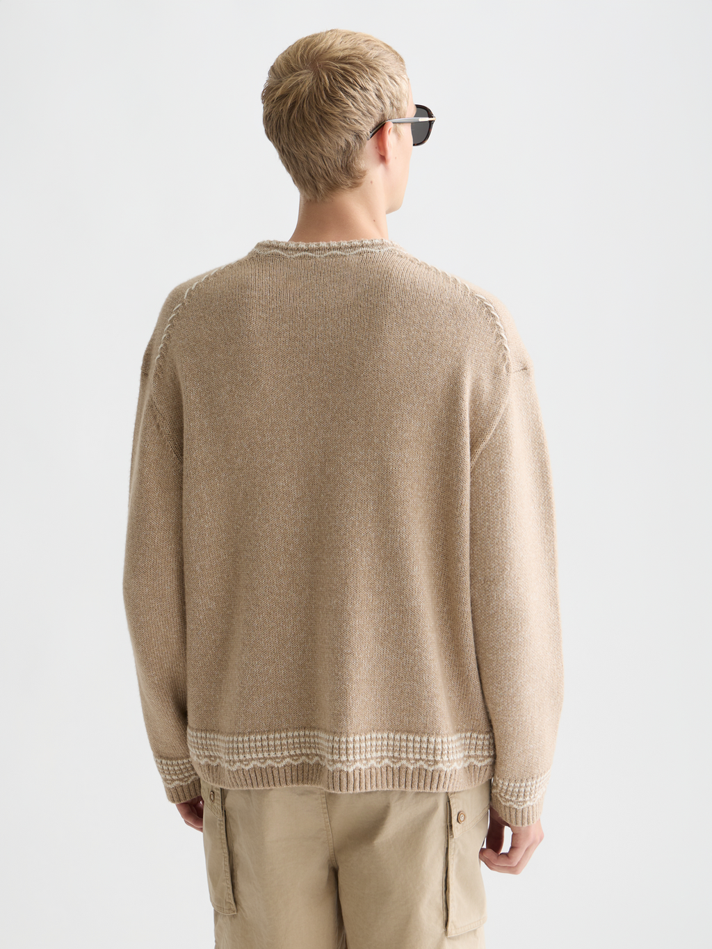 Jacquard loose pullover