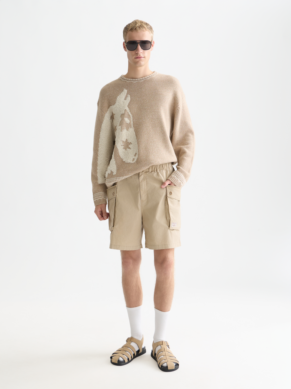 Jacquard loose pullover