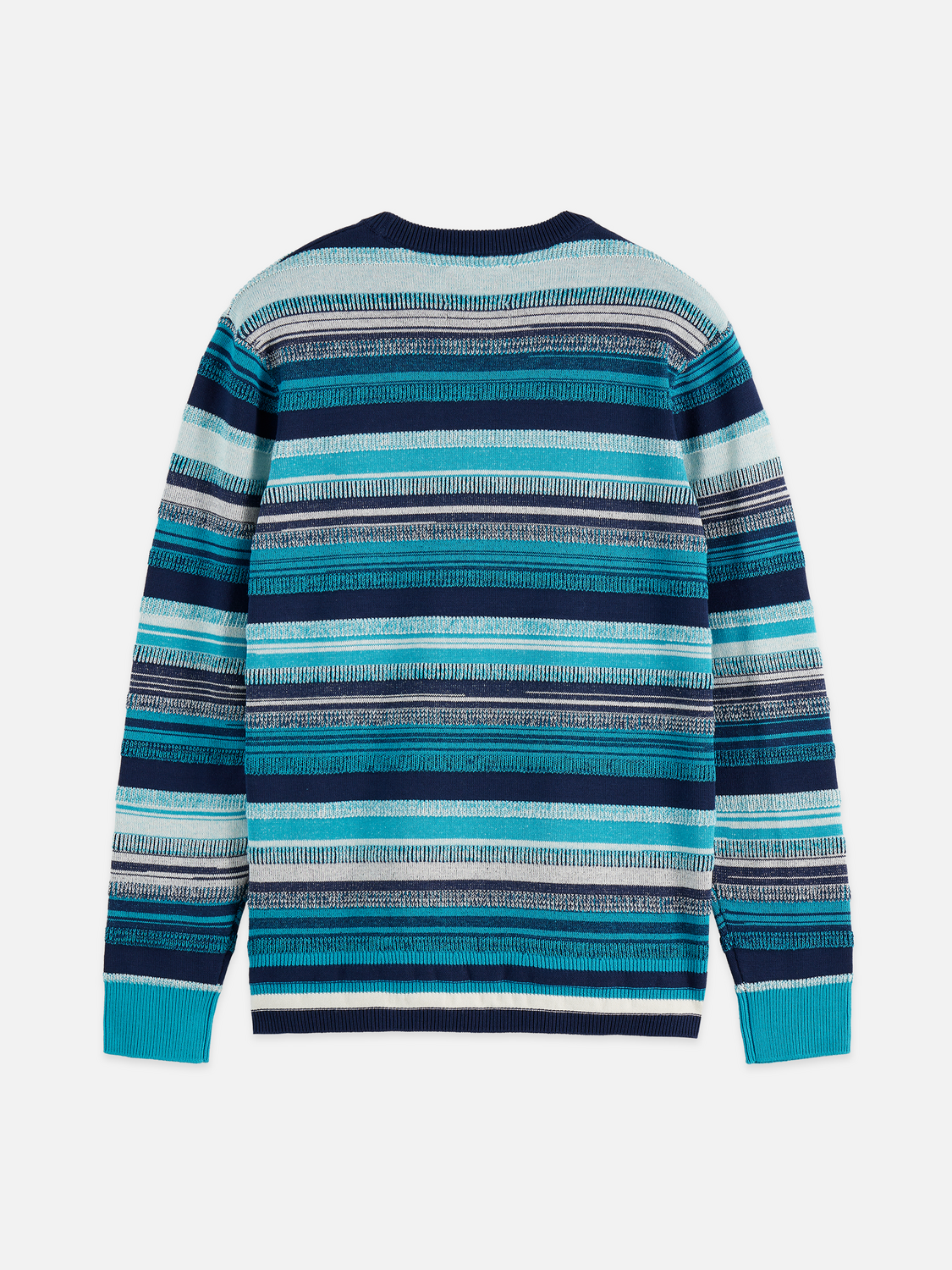 Striped knitted pullover