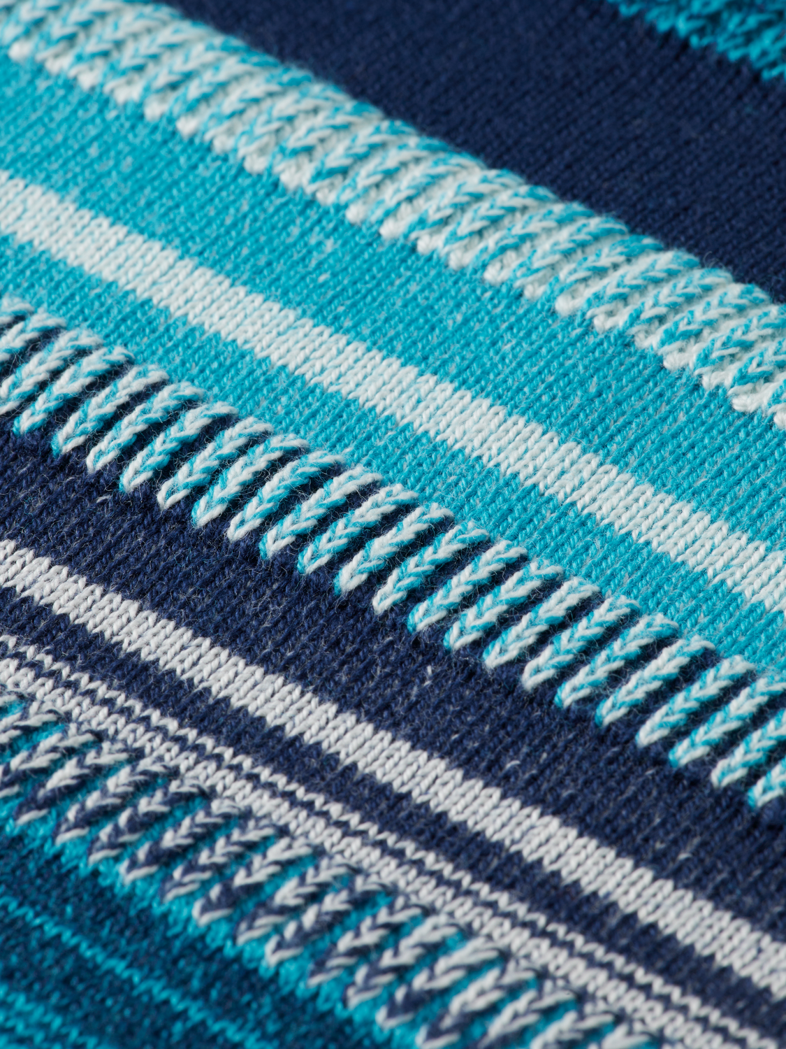 Striped knitted pullover