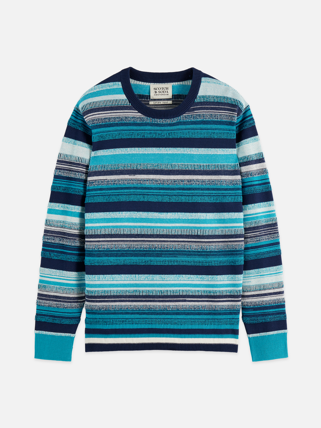Striped knitted pullover