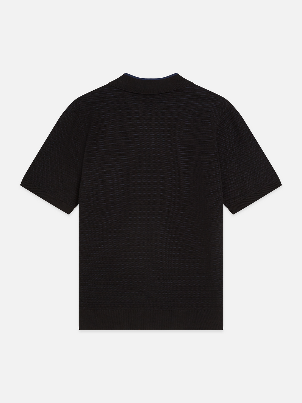 Structured knitted polo