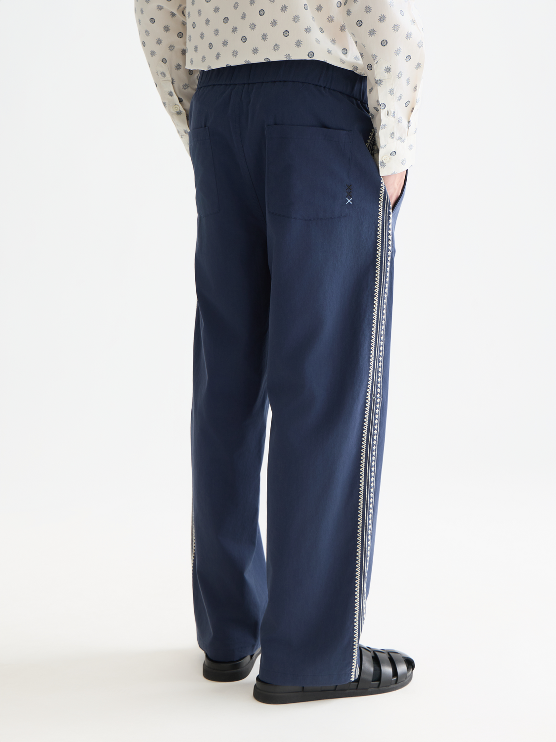 Otis embroidered relaxed straight jogger