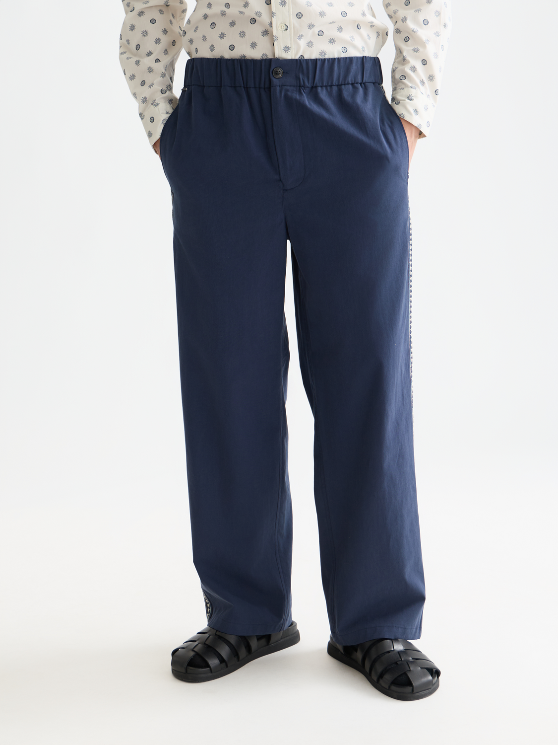 Otis embroidered relaxed straight jogger