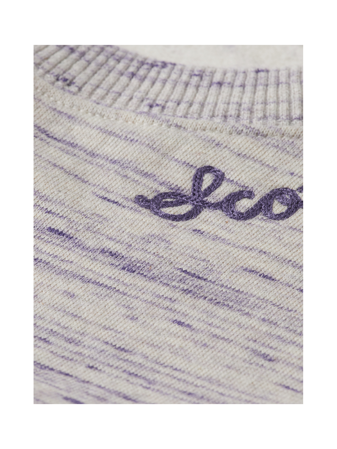 embroidered loose sweatshirt