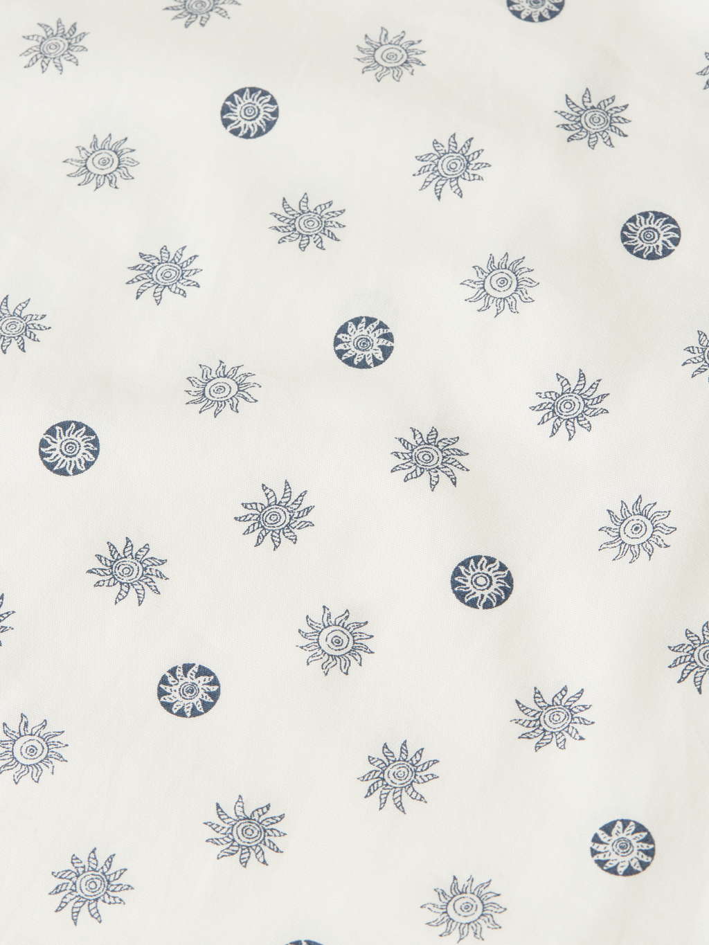 Print poplin slim shirt