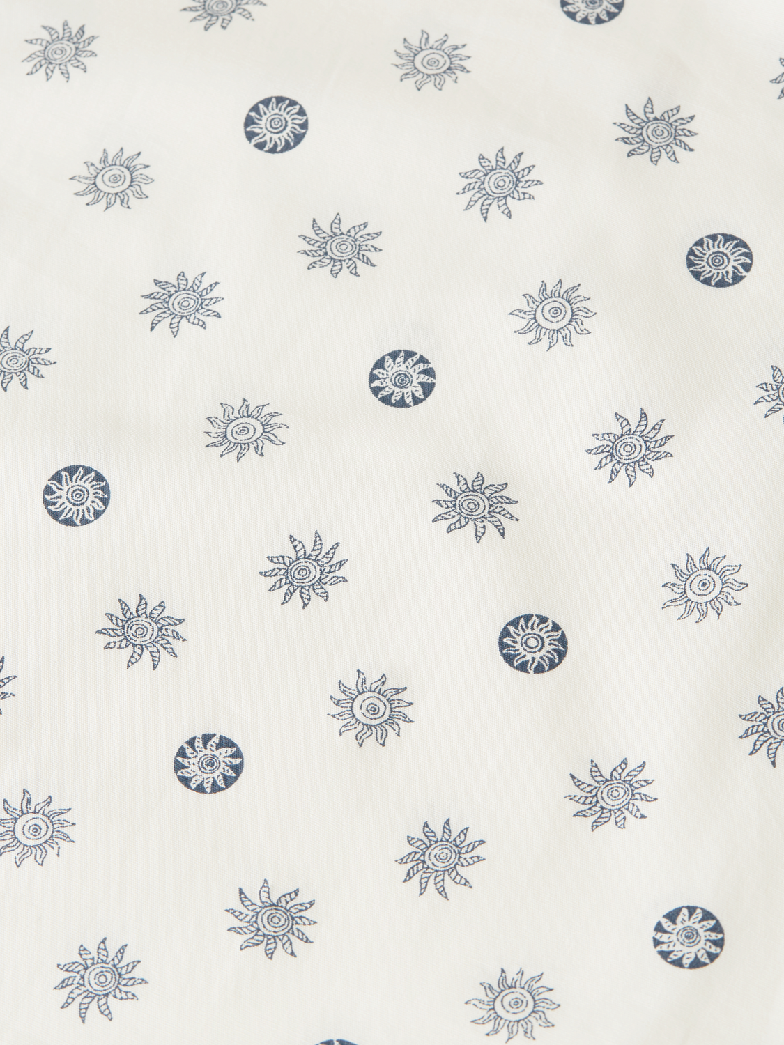 Print poplin slim shirt