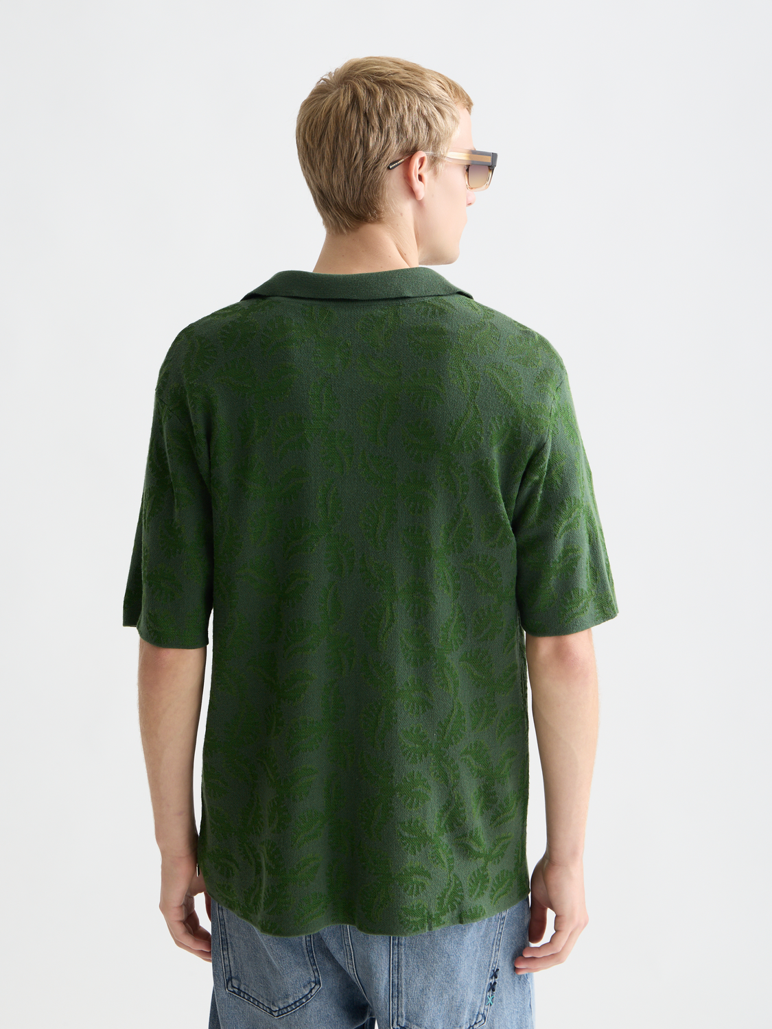 Toneontone knitted short sleeve shirt