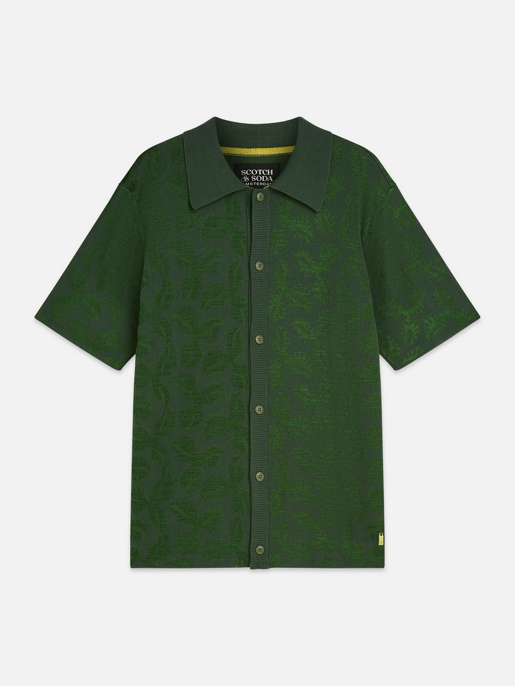 Toneontone knitted short sleeve shirt