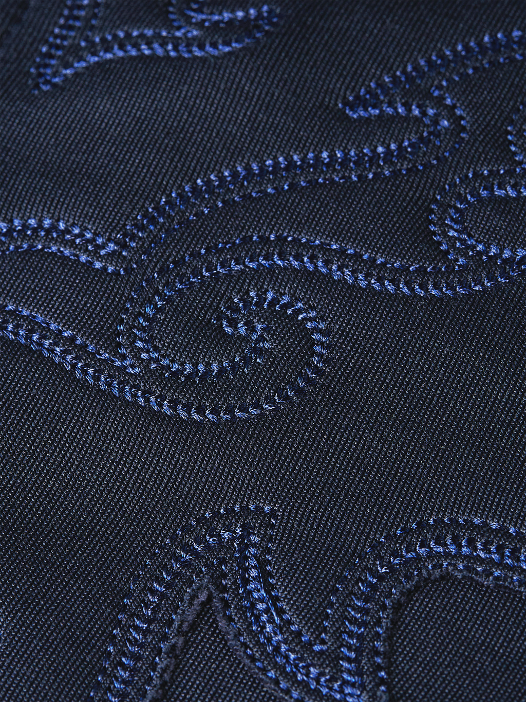 Interlock embroidered relaxed zip-up track top