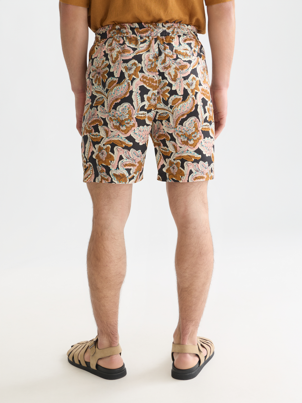 Fave printed tencel relaxedfit bermuda shorts