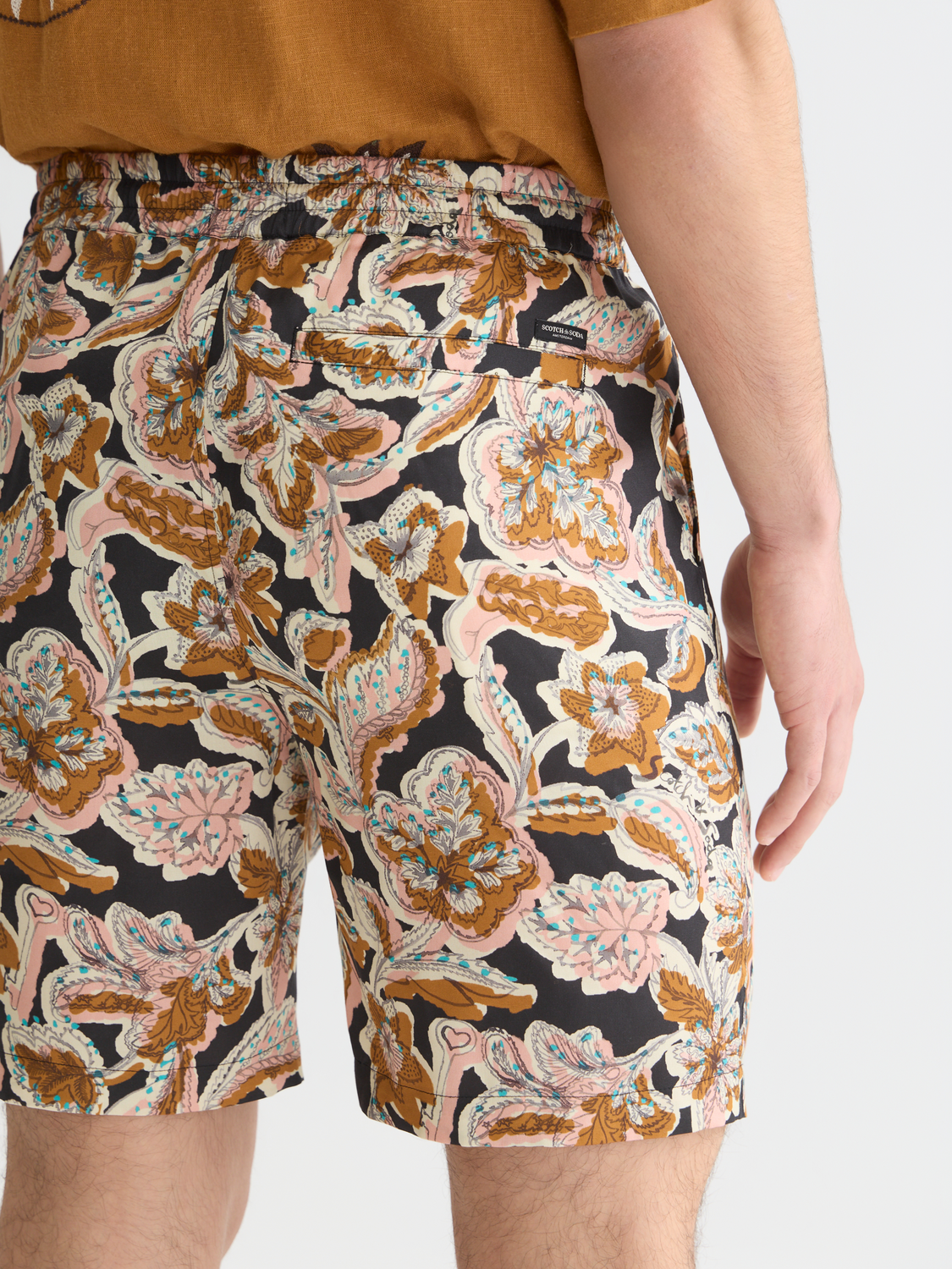 Fave printed tencel relaxedfit bermuda shorts