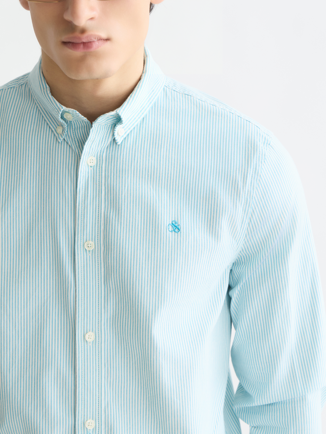 Seasonal Essentials oxford striped shirt