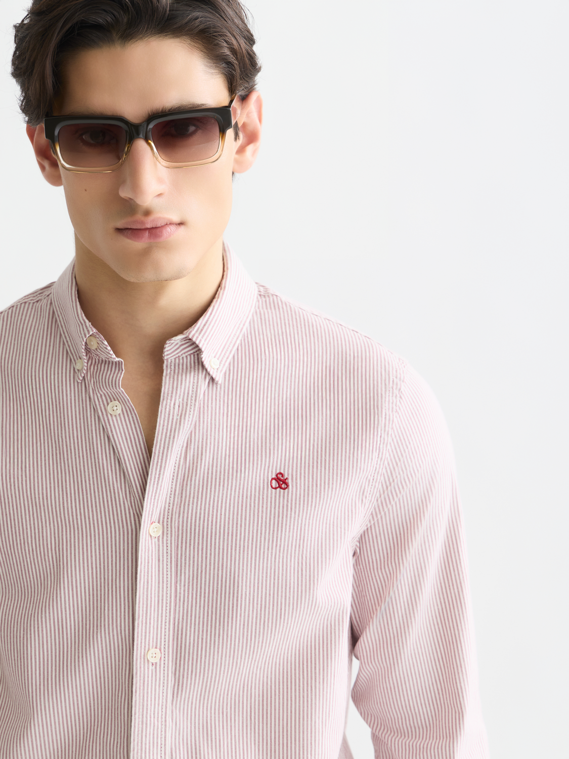Seasonal Essentials oxford striped shirt