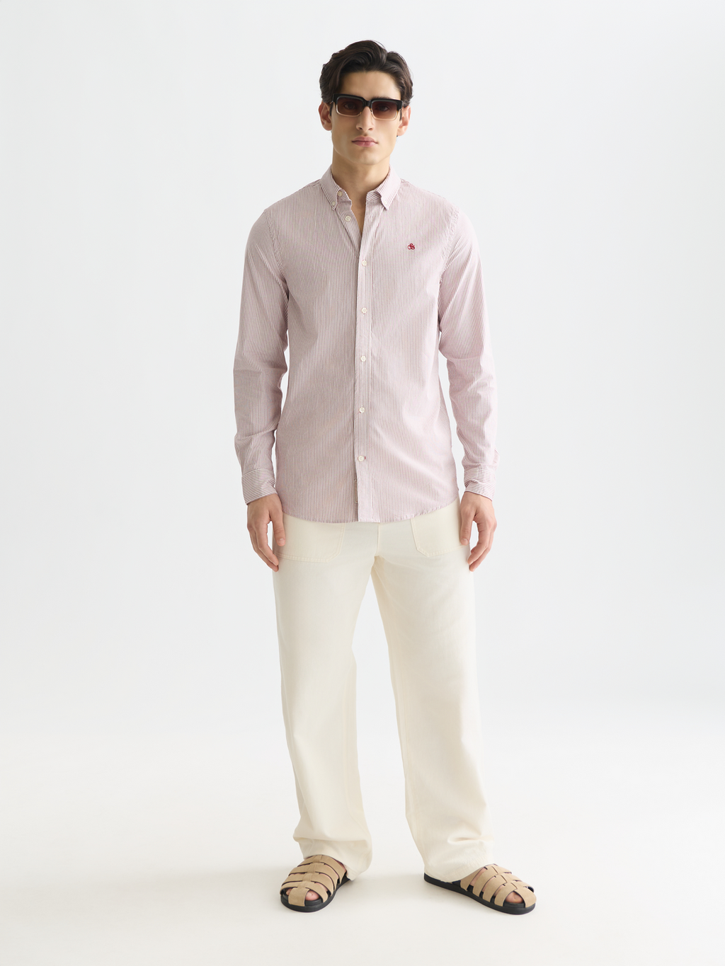 Seasonal Essentials oxford striped shirt