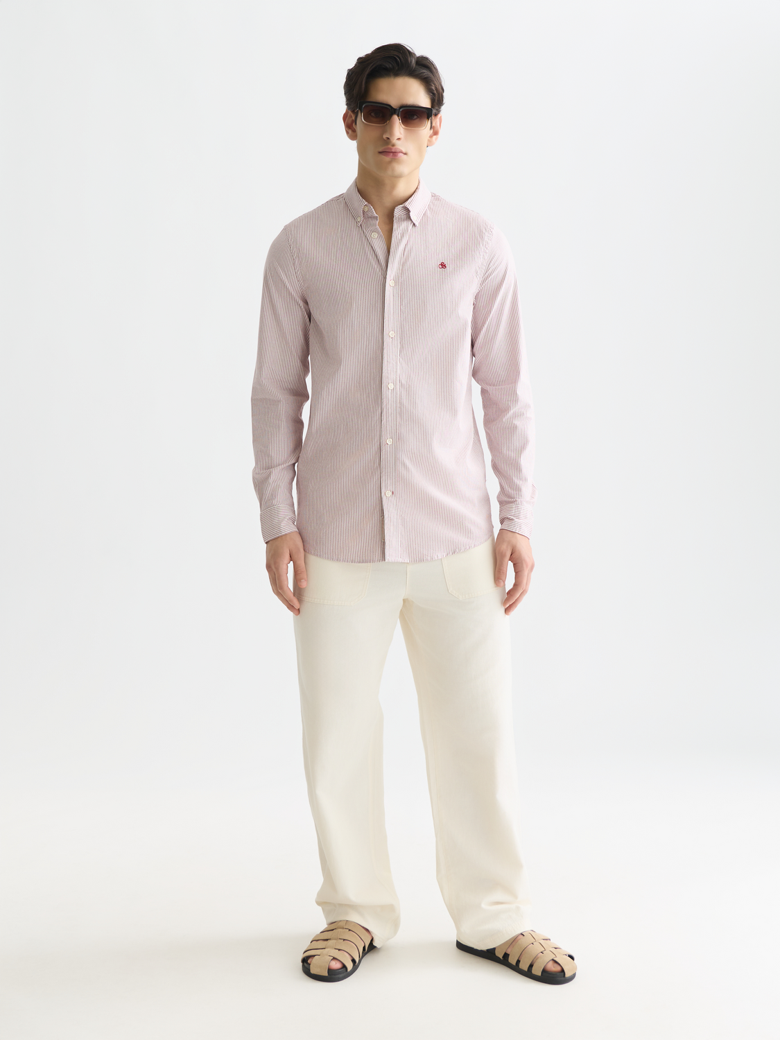 Seasonal Essentials oxford striped shirt