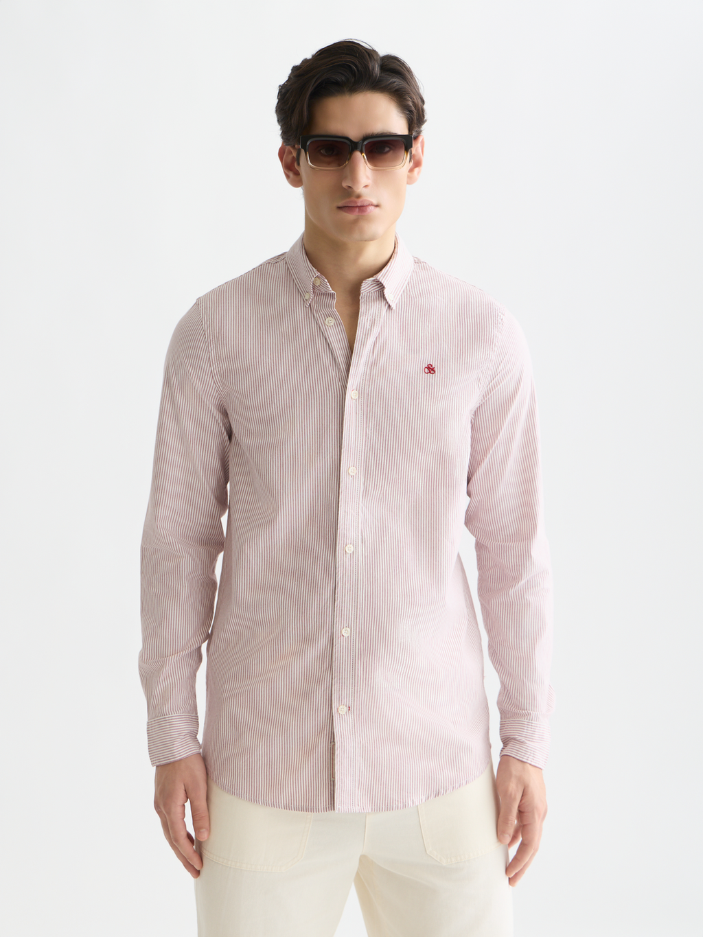 Seasonal Essentials oxford striped shirt