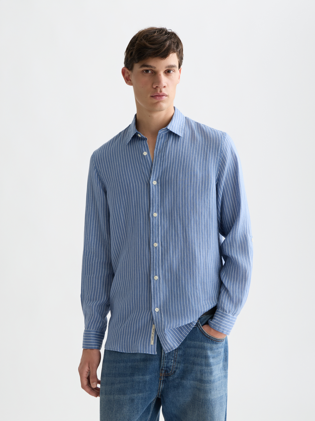 Linen striped shirt