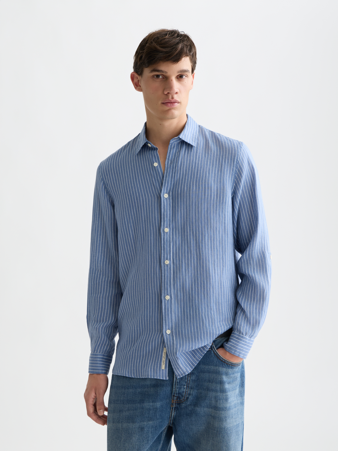 Linen striped shirt