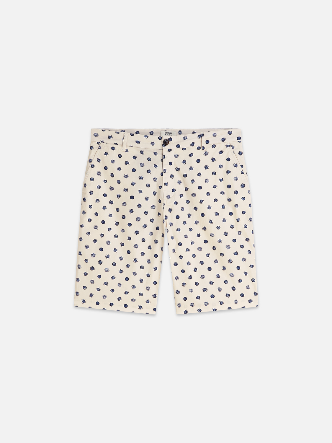 Stuart printed cotton chino shorts