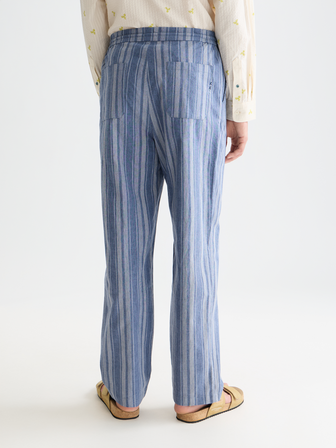 Oliver pleated linenblend relaxed straightfit jogger