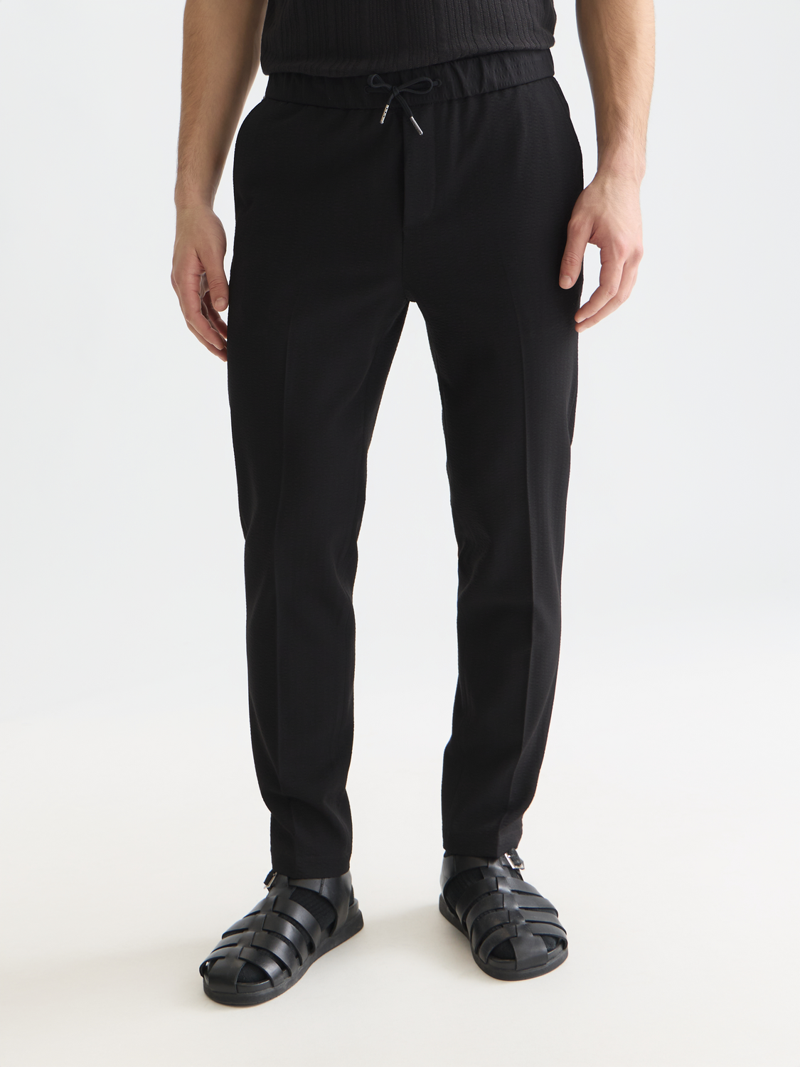 Finch seersucker tapered jogger