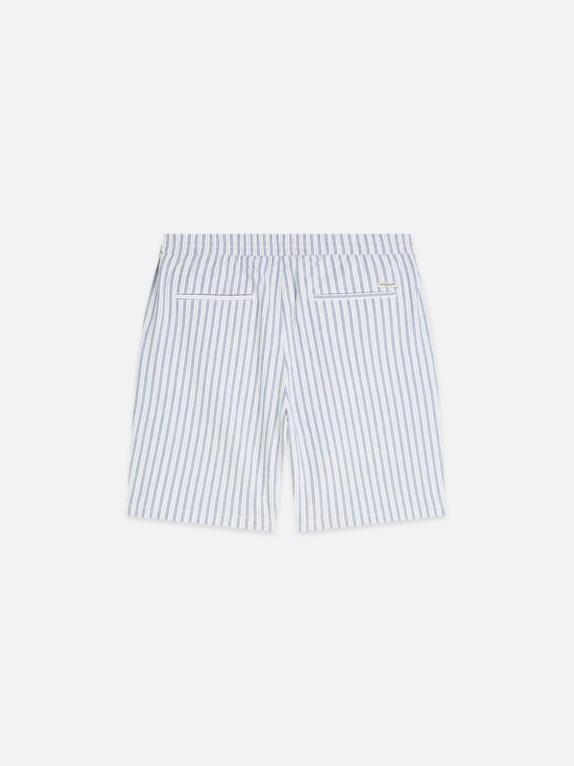 Fave cotton-linen yarn-dyed bermuda shorts