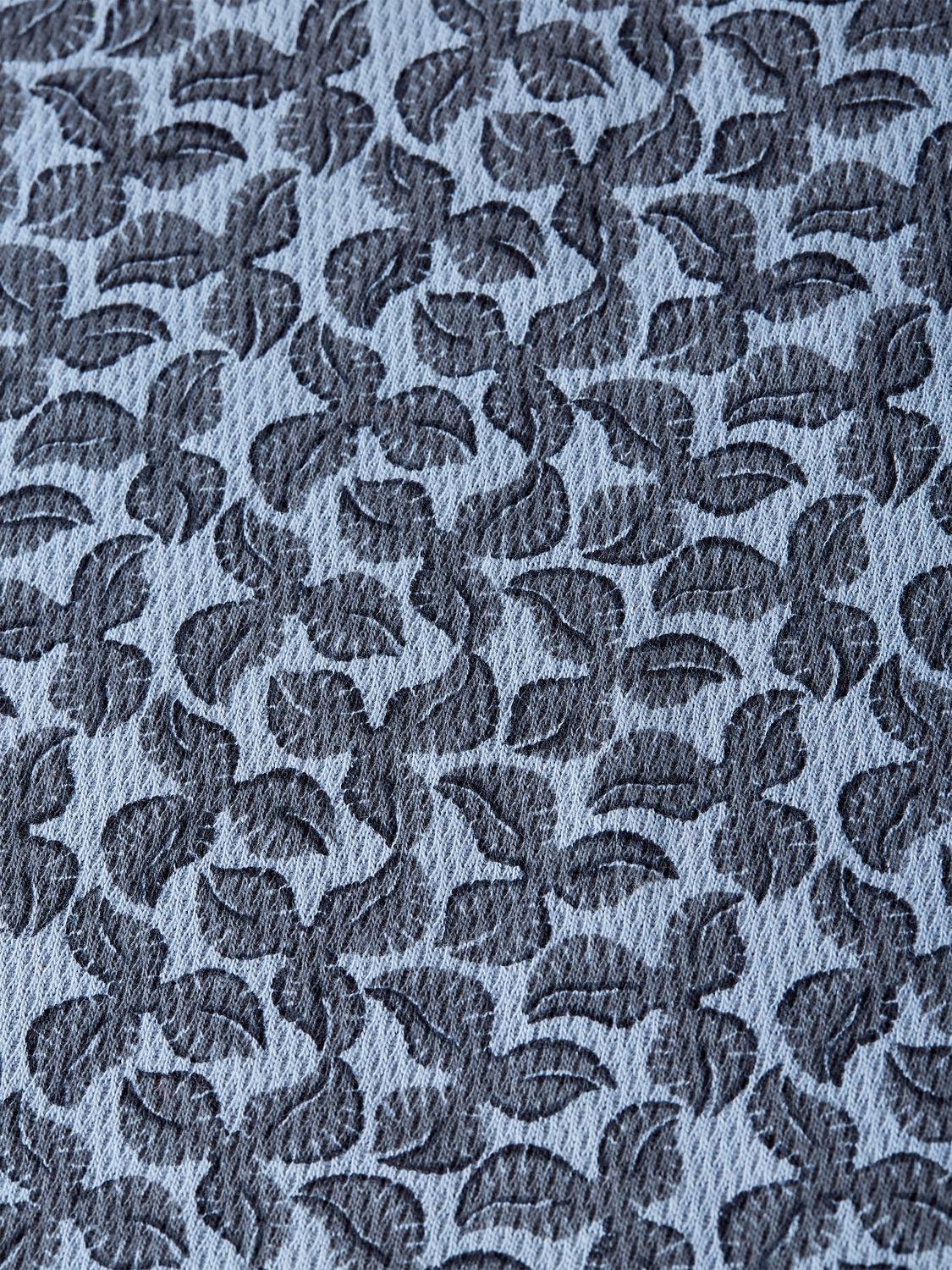 Printed structured relaxed polo