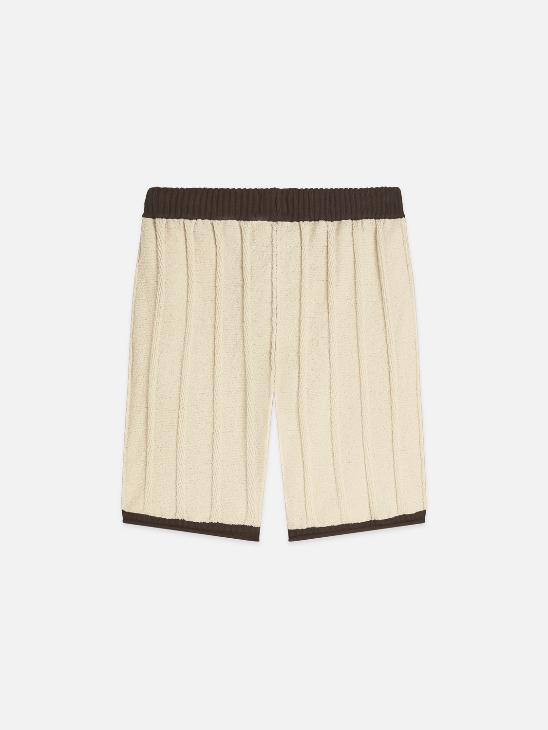 Structured knitted shorts