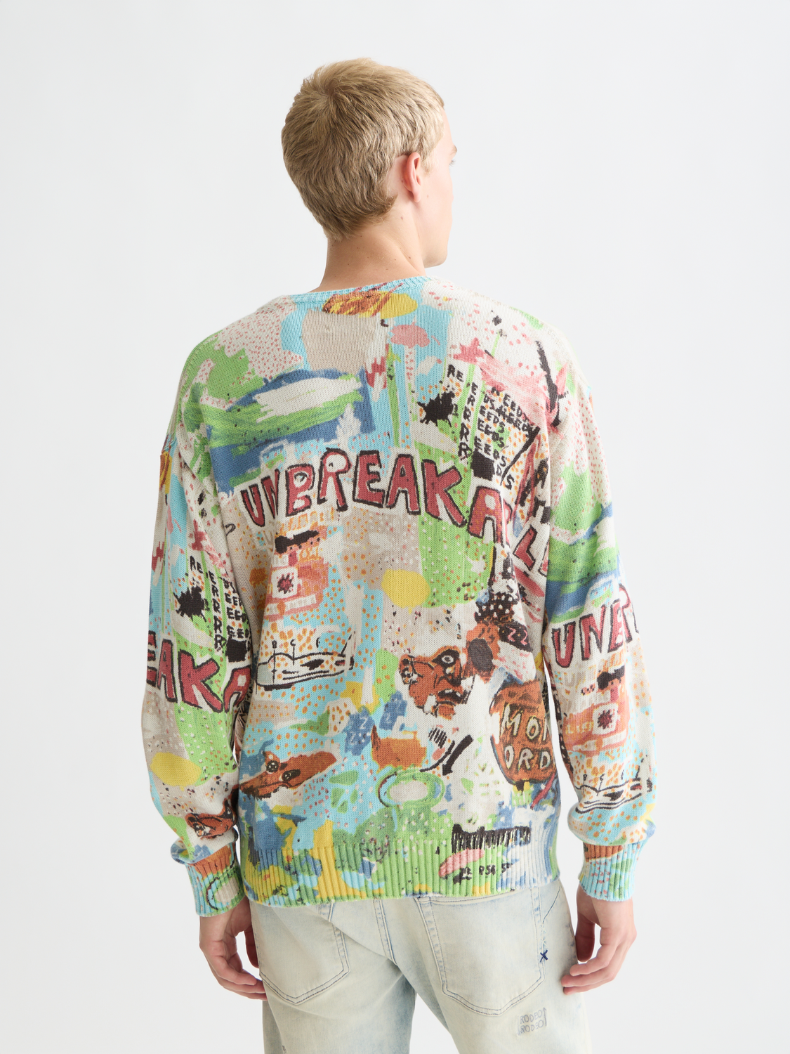 Basquiat printed loose pullover