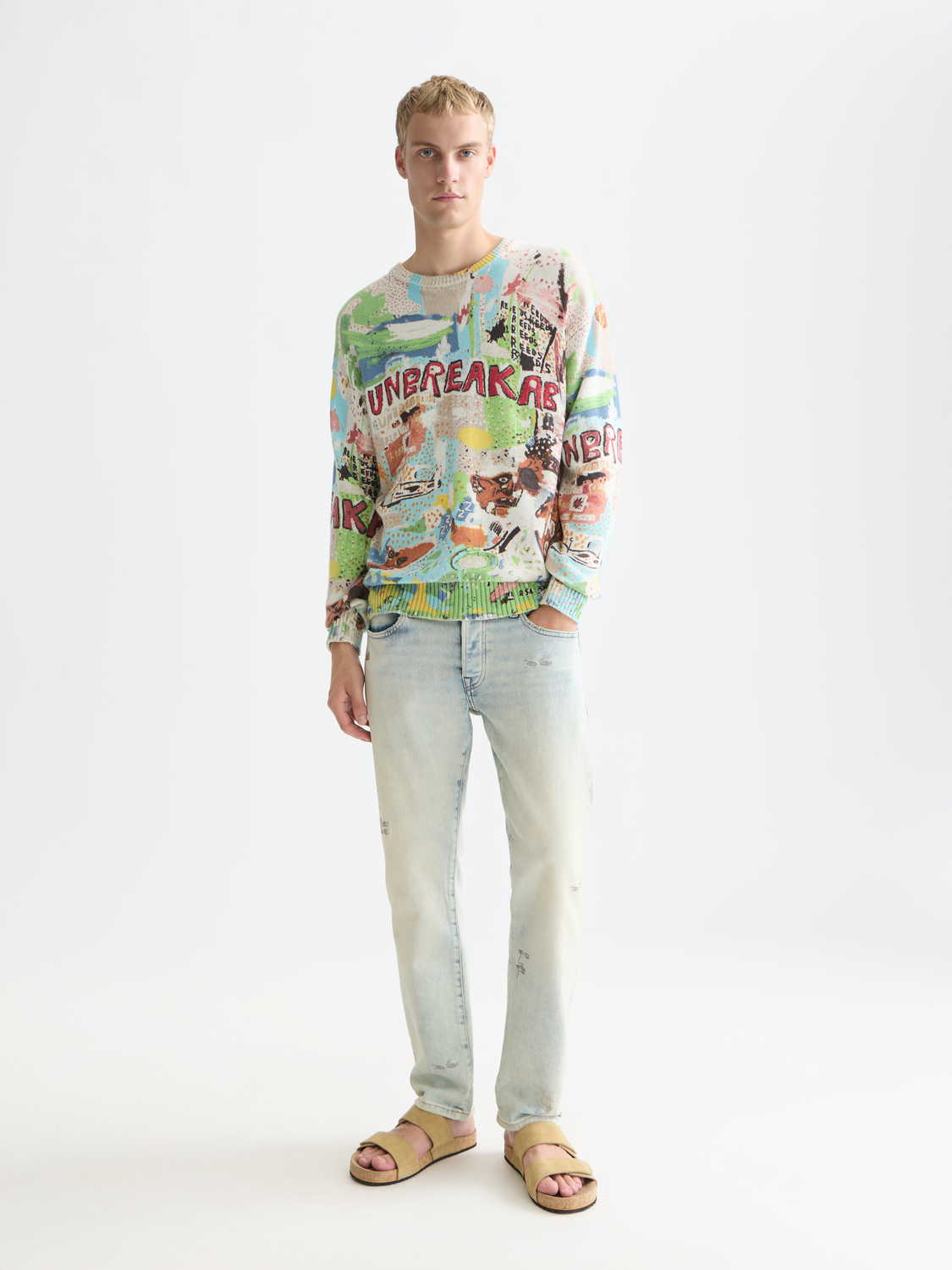 Basquiat printed loose pullover