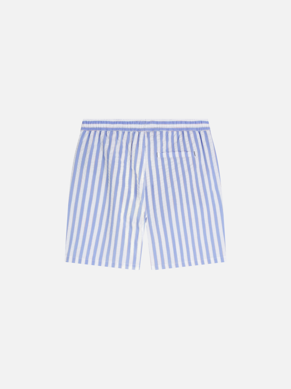 Striped midlength swim shorts